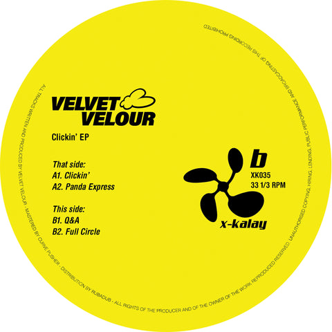 *PRE-ORDER* Velvet Velour 'Clickin’ EP' 12"