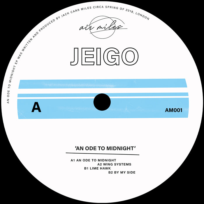 洋楽 jeigo an ode to midnight EP 12inch JEIGO 'AN ODE TO MIDNIGHT' 12