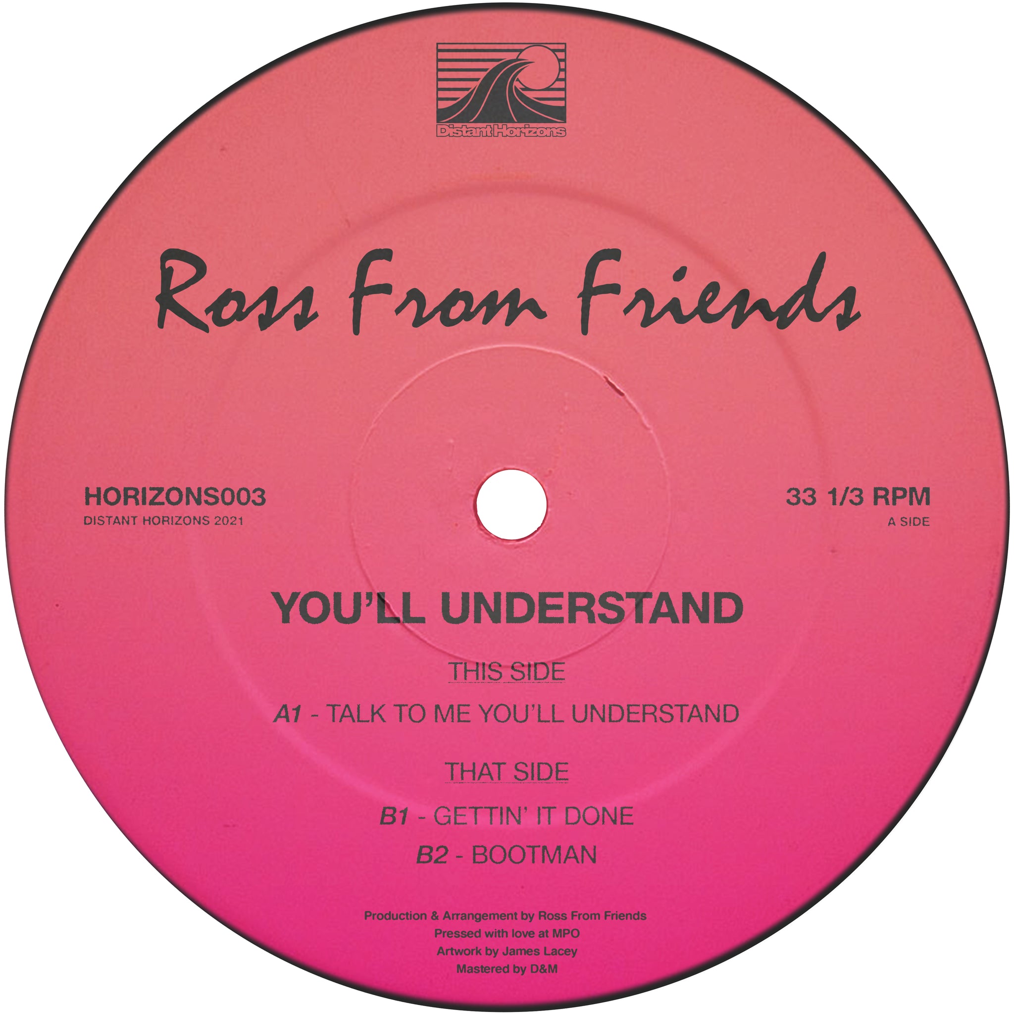 ROSS FROM FRIENDS 'YOU'LL UNDERSTAND' 12" (REPRESS)