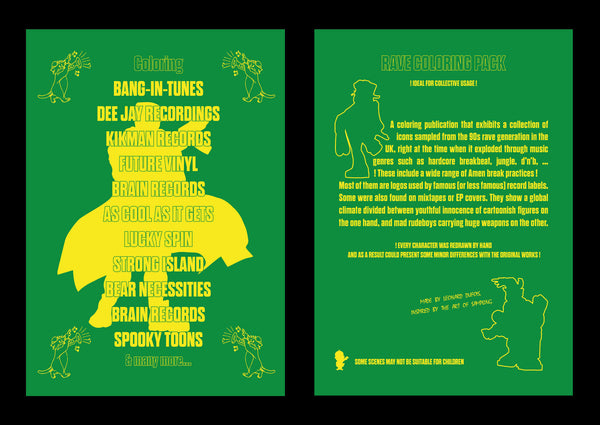 *PRE-ORDER* 'RAVE COLORING PACK 001' 12"