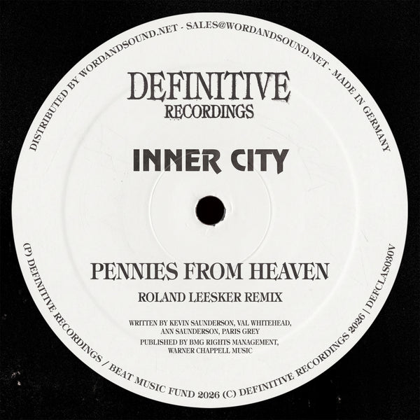 INNER CITY 'PENNIES FROM HEAVEN (ROLAND LEESKER REMIX)' 12"