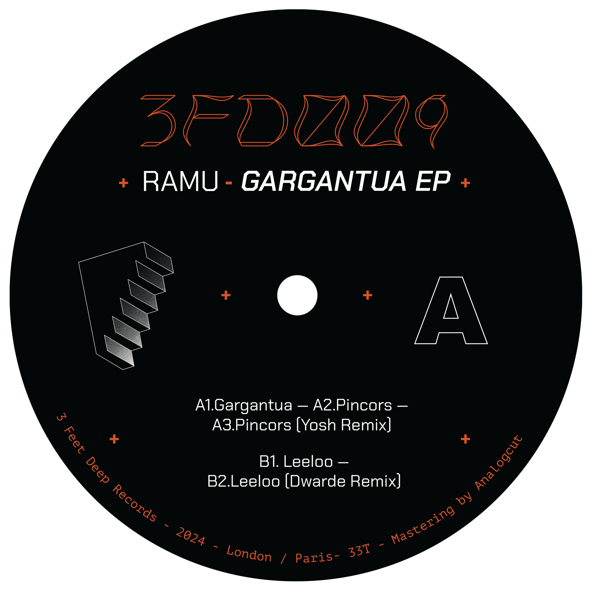 *PRE-ORDER* Ramu 'Gargantua EP' (Remixes from Yosh & Dwarde)  12"