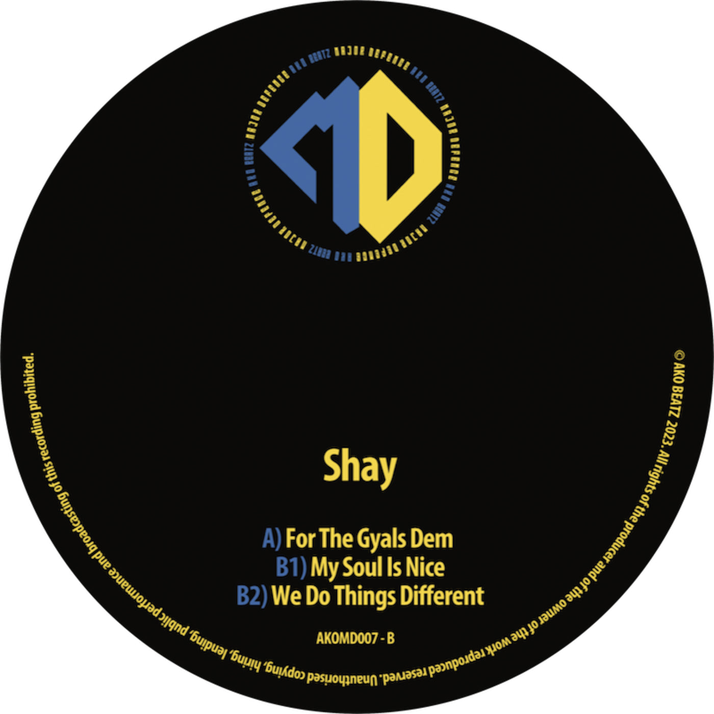 Shay - 'My Soul Is Nice EP' 12"