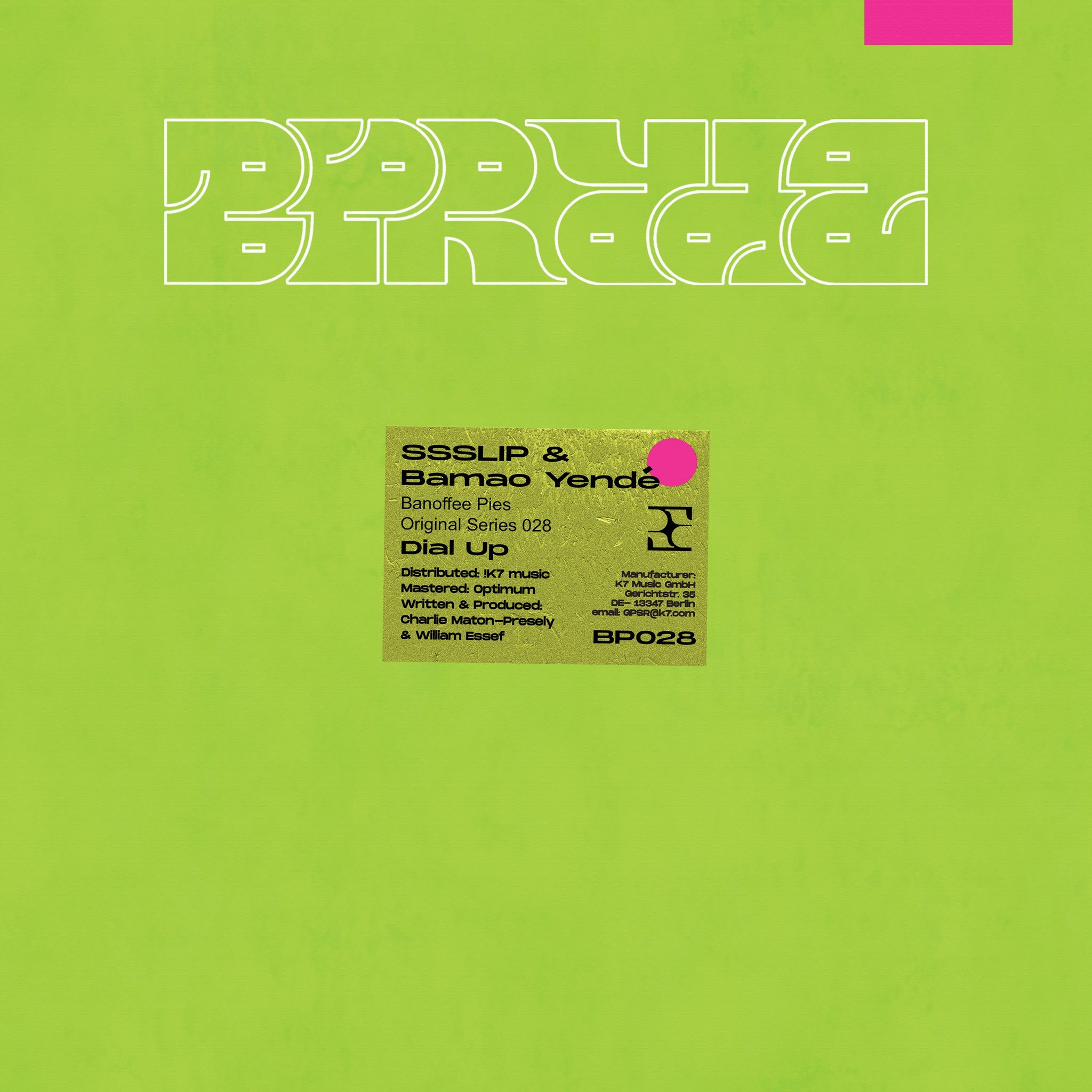 *PRE-ORDER* SSSLIP & BAMAO YENDÉ 'DIAL UP' 12"