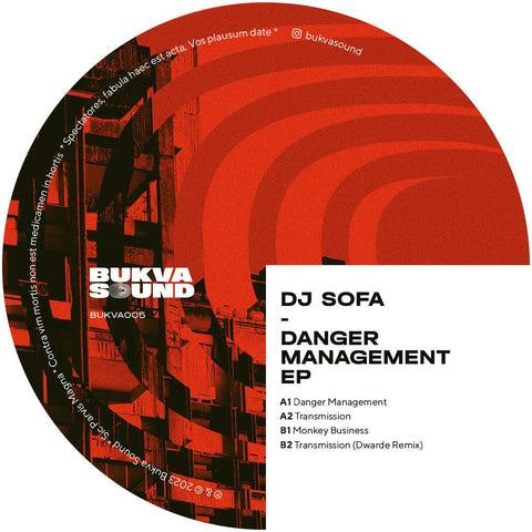 DJ SOFA 'DANGER MANAGEMENT EP' 12"