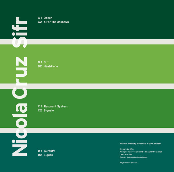 *PRE-ORDER* NICOLA CRUZ 'SIFR' 2X12"