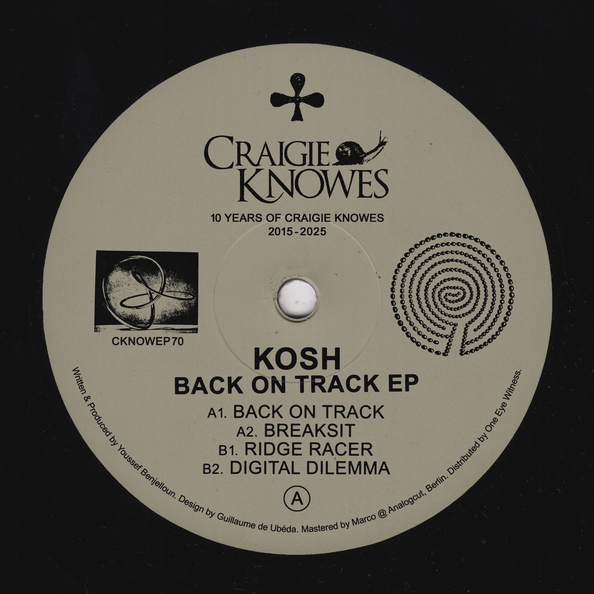 KOSH 'BACK ON TRACK EP' 12"