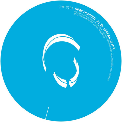 *PRE-ORDER* SPECTRASOUL 'ALIBI (BREAK RMX) / ORGANISER' 12" (REPRESS)