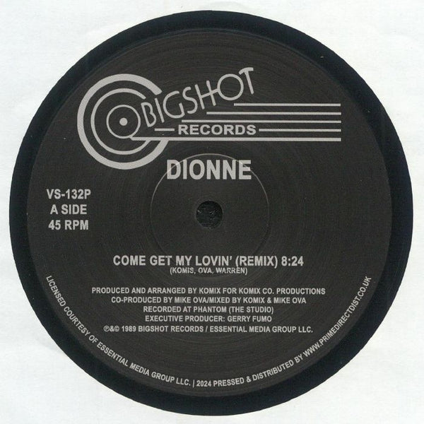 DIONNE 'COME GET MY LOVIN (REMIXES)' 12"