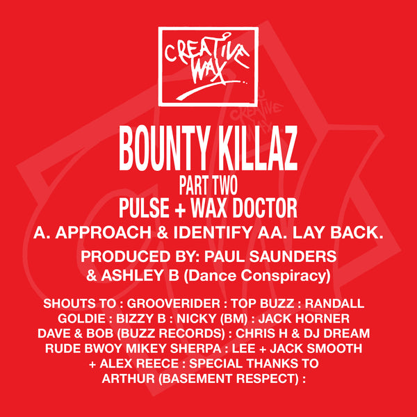 *PRE-ORDER* BOUNTY KILLAZ 'APPROACH & IDENTIFY / LAY BACK' 12"