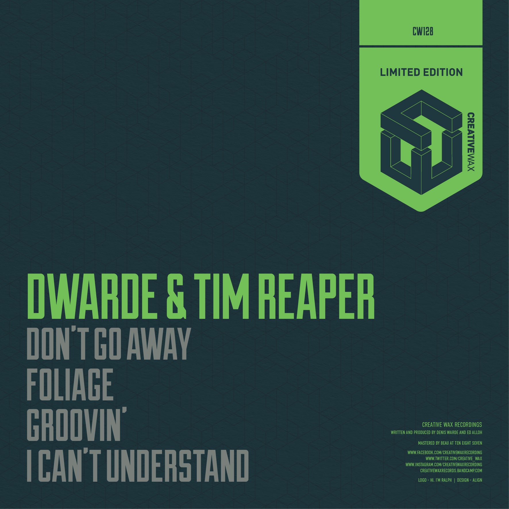 DWARDE & TIM REAPER 'DWARDE & TIM REAPER EP' 12"