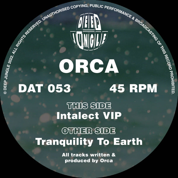 ORCA 'TRANQUILITY TO EARTH / INTALECT VIP' 12"
