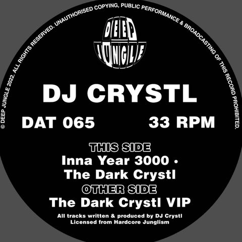 *PRE-ORDER* DJ CRYSTL 'THE DARK CRYSTL' 12"