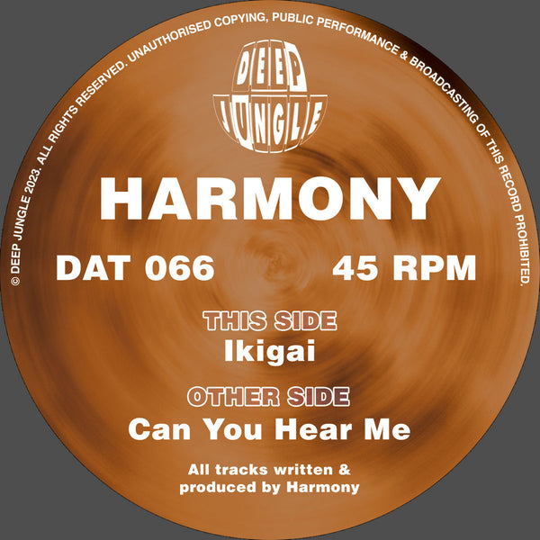 HARMONY 'CAN YOU HEAR ME / IKIGAI' 12"