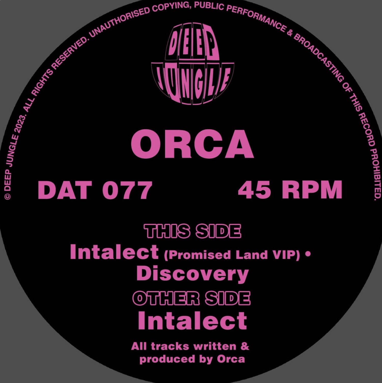 *PRE-ORDER* ORCA 'INTALECT' 12"