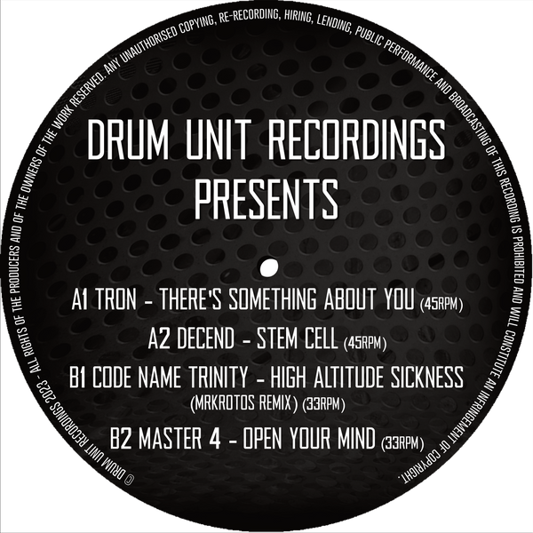 DRUM UNIT PRESENTS 'THERE'S SOMETHING ABOUT YOU EP' 12"