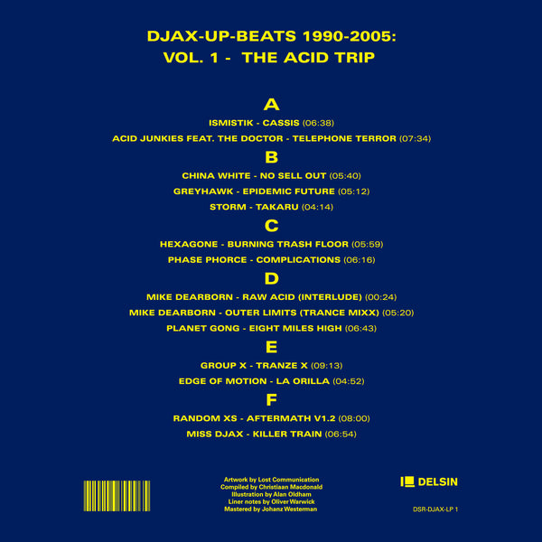 *PRE-ORDER* DJAX-UP-BEATS 1990-2005 'VOLUME 1 - THE ACID TRIP' 3X12"