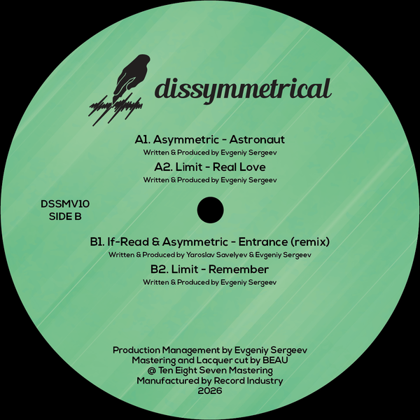 ASYMMETRIC & LIMIT 'ASTRONAUT EP' 12"