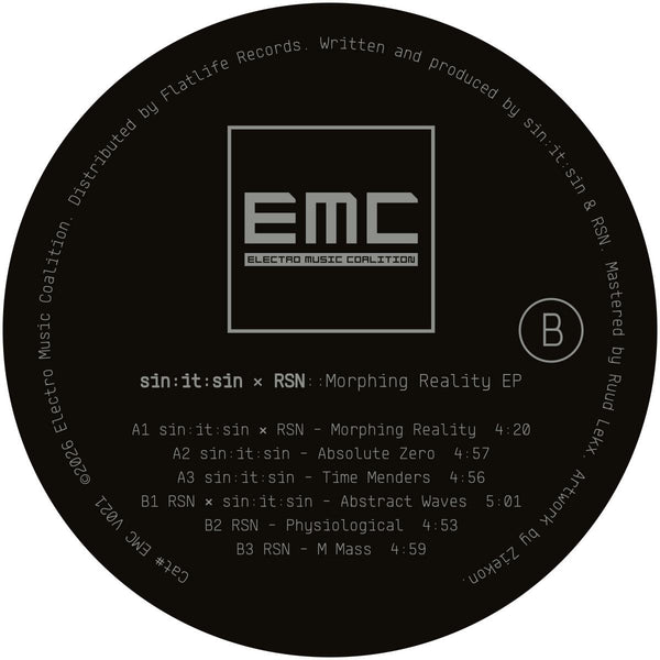 *PRE-ORDER* SIN:IT:SIN & RSN 'MORPHING REALITY EP' 12"