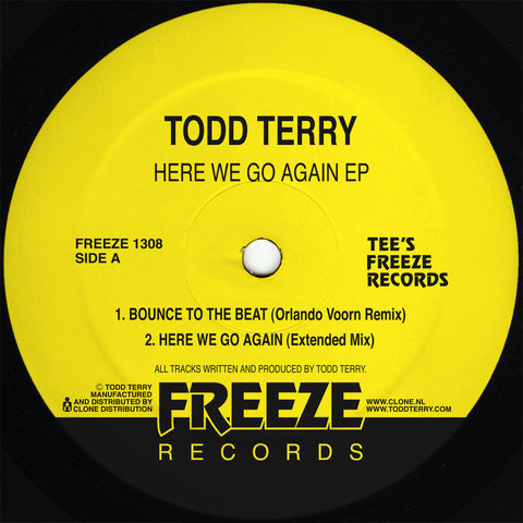 *PRE-ORDER* TODD TERRY 'HERE WE GO AGAIN EP' 12"