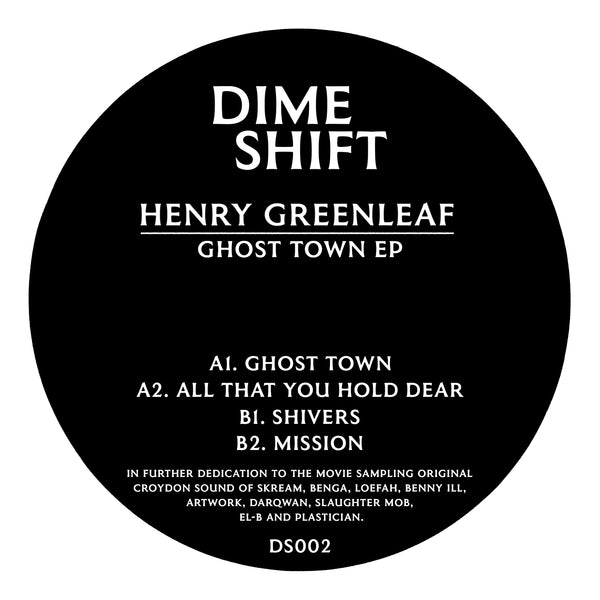 *PRE-ORDER* HENRY GREENLEAF 'GHOST TOWN EP' 12"