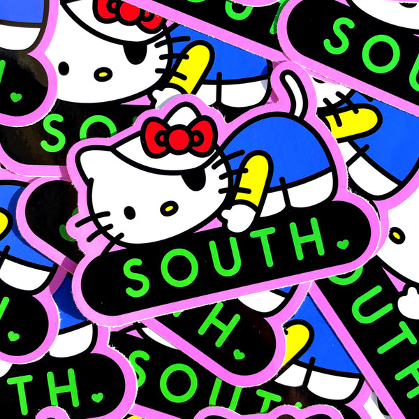 SOUTH KEYRING & STICKER PACK