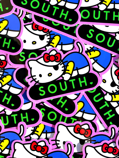 SOUTH KEYRING & STICKER PACK