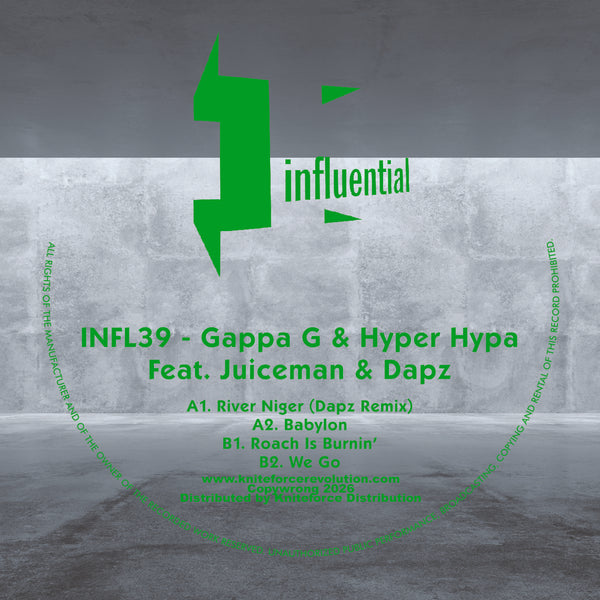 *PRE-ORDER* GAPPA G & HYPER HYPA FEATURING JUICEMAN & DAPZ 'BABYLON EP' 12"