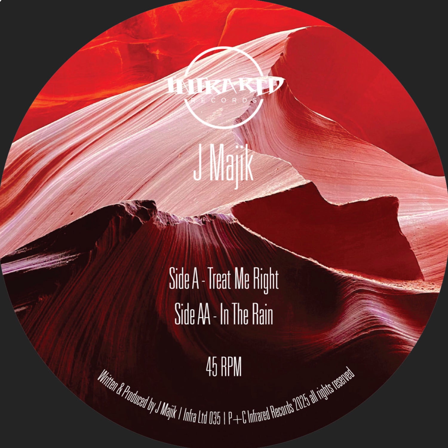 *PRE-ORDER* J MAJIK 'TREAT ME RIGHT / IN THE RAIN' 12"