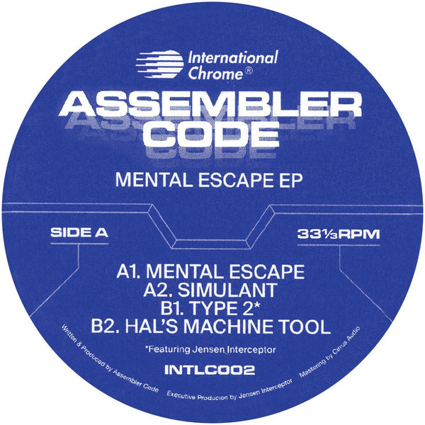 *PRE-ORDER* ASSEMBLER CODE 'MENTAL ESCAPE EP' 12"