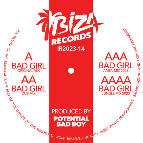 POTENTIAL BAD BOY 'BAD GIRL EP' 12"