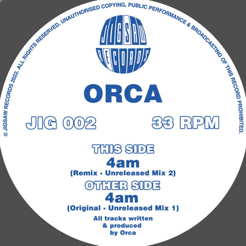 *PRE-ORDER* ORCA '4AM' 12"