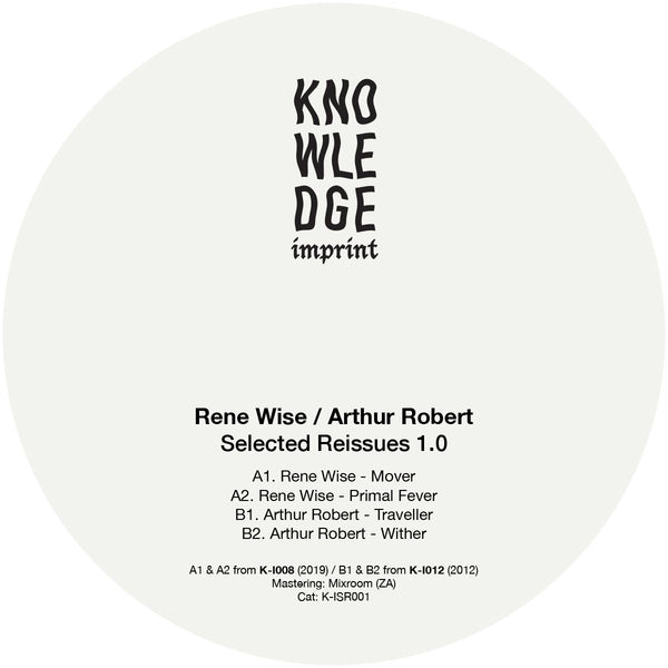 *PRE-ORDER* Rene Wise / Arthur Robert  'Selected Reissues 1.0' 12"