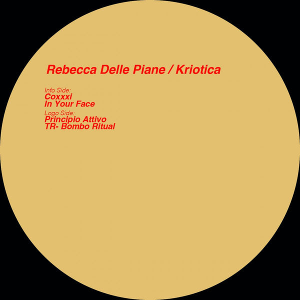*PRE-ORDER* REBECCA DELLE PIANE 'KRIOTICA' 12"