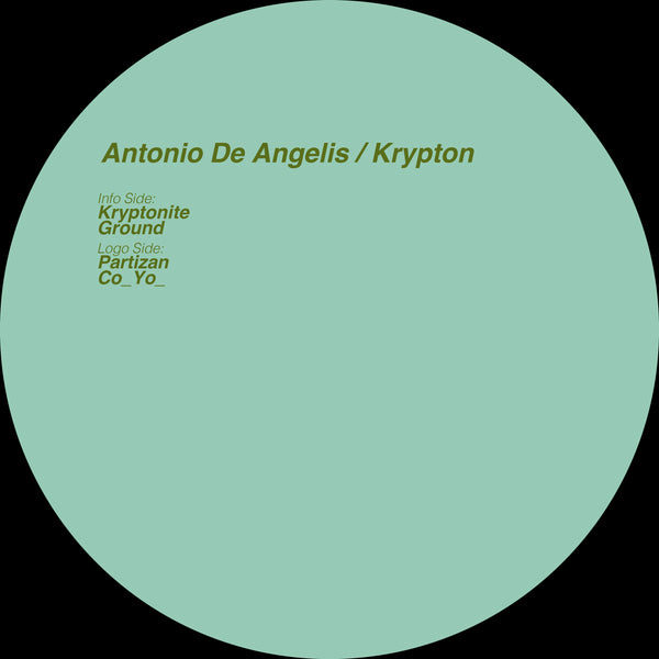 *PRE-ORDER* ANTONIO DE ANGELIS 'KRYPTON' 12"