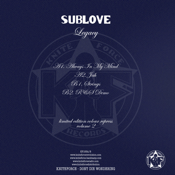 SUBLOVE 'LEGACY VOL.2' 12 (SPLATTERED WAX)