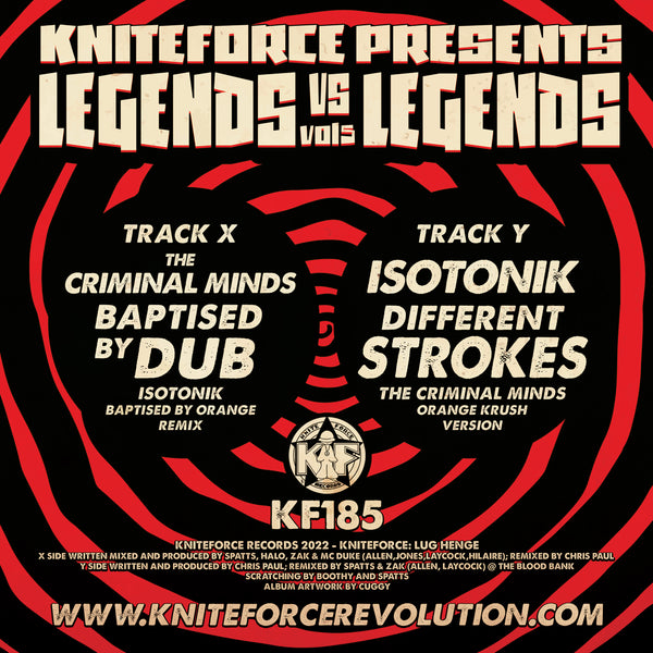 CRIMINAL MINDS vs ISOTONIK 'LEGENDS V's LEGENDS - VOL.5' 10" (RED WAX)