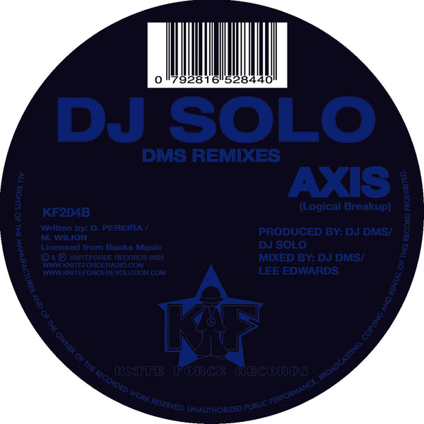 *PR-ORDER* DJ SOLO 'DARKAGE / AXIS (DMS REMIXES)' 10" (BLUE WAX)