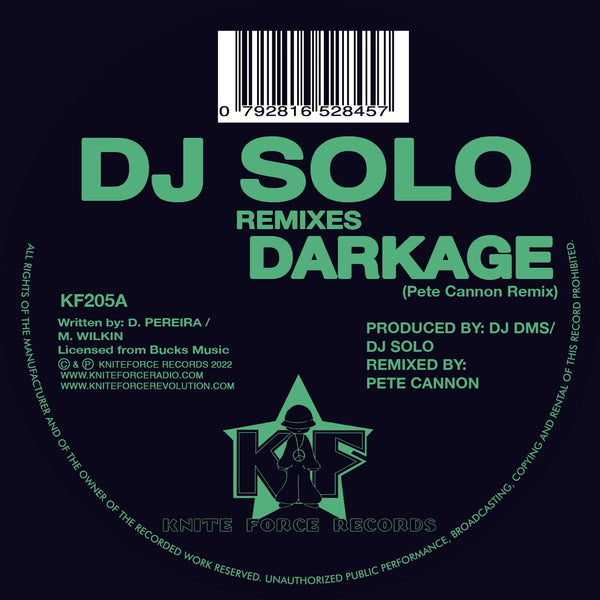 DJ SOLO 'DARKAGE (PETE CANNON / SIKKA REMIXES)' 10"
