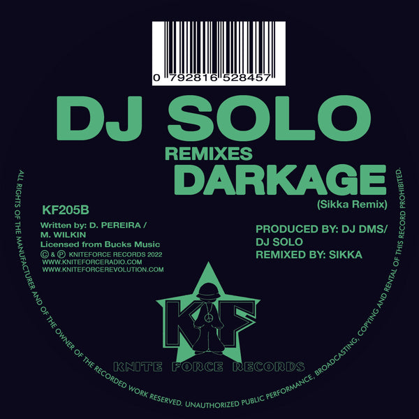 DJ SOLO 'DARKAGE (PETE CANNON / SIKKA REMIXES)' 10"