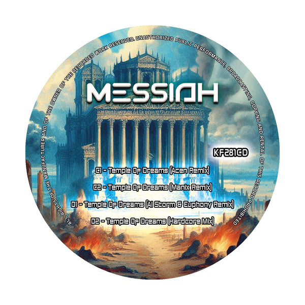 MESSIAH 'TEMPLE OF DREAMS (THE REMIXES)' 12"