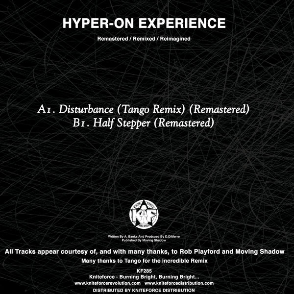 HYPER-ON EXPERIENCE 'DISTURBANCE (TANGO RMX) / HALFSTEPPER' 10"