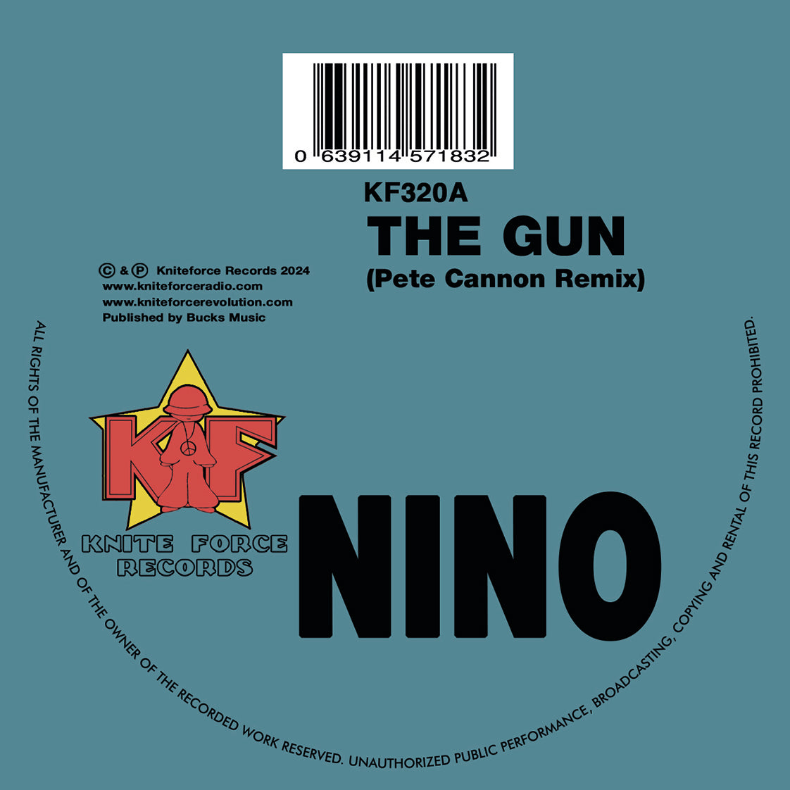 *PRE-ORDER* Nino 'The Gun Remixes EP' 12"