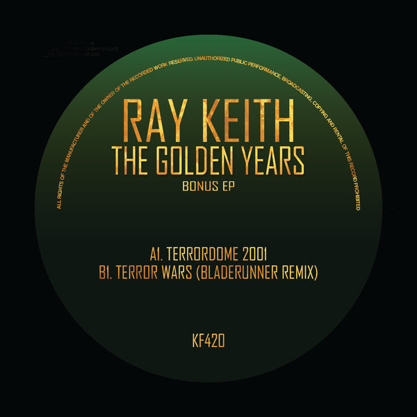 *PRE-ORDER* RAY KEITH 'TERRORDOME 2001 / TERROR WARDS (BLADERUNNER REMIX)' 12"
