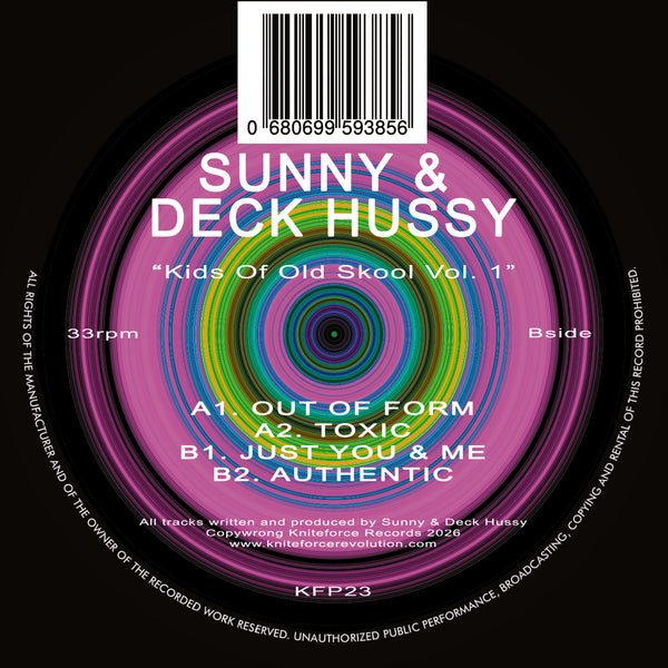 *PRE-ORDER* SUNNY & DECK HUSSY 'KIDS OF OLD SKOOL VOLUME ONE' 12"