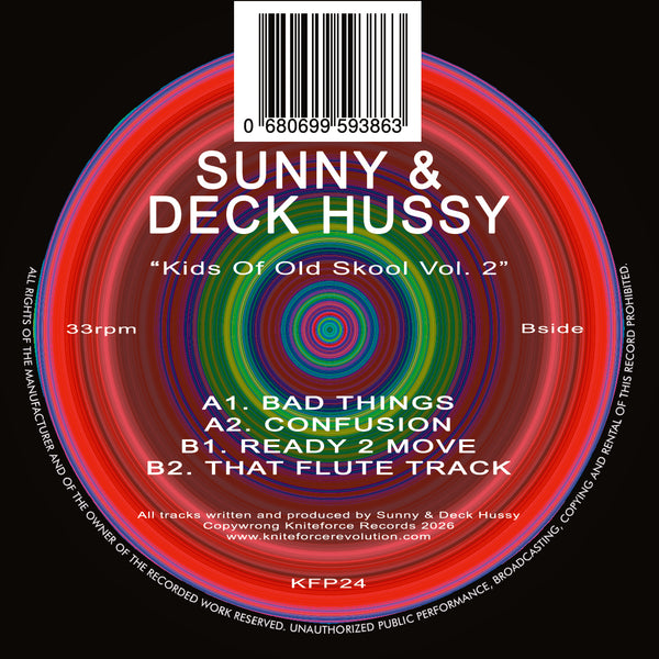 *PRE-ORDER* SUNNY & DECK HUSSY 'KIDS OF OLD SKOOL VOLUME TWO' 12"