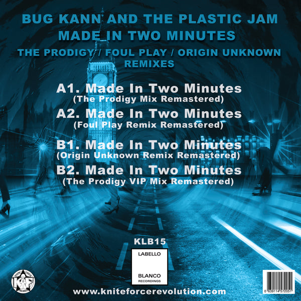BUG KANN & THE PLASTIC JAM 'MADE IN TWO MINUTES (REMIXES PT. 1)' 12"