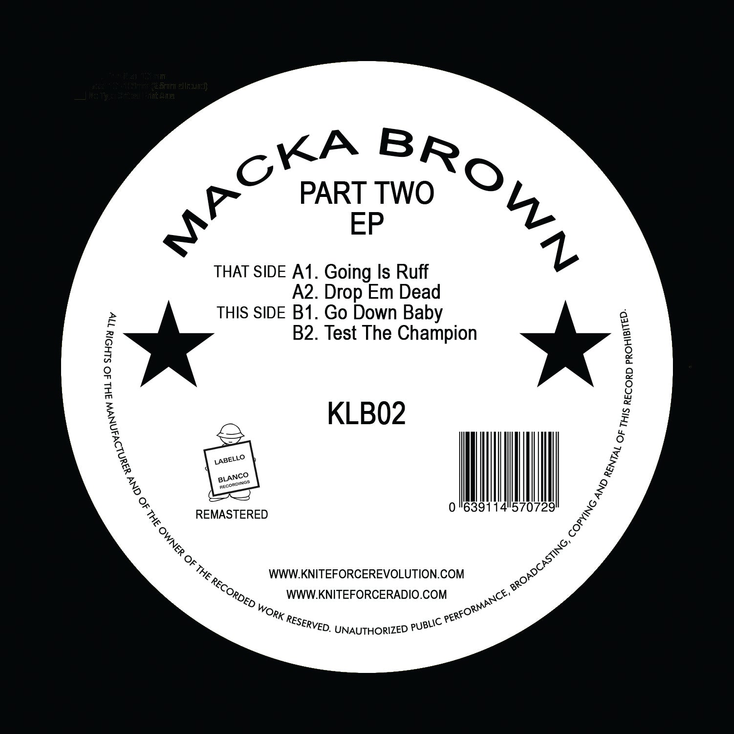 MACKA BROWN 'PART 2 EP' 12"