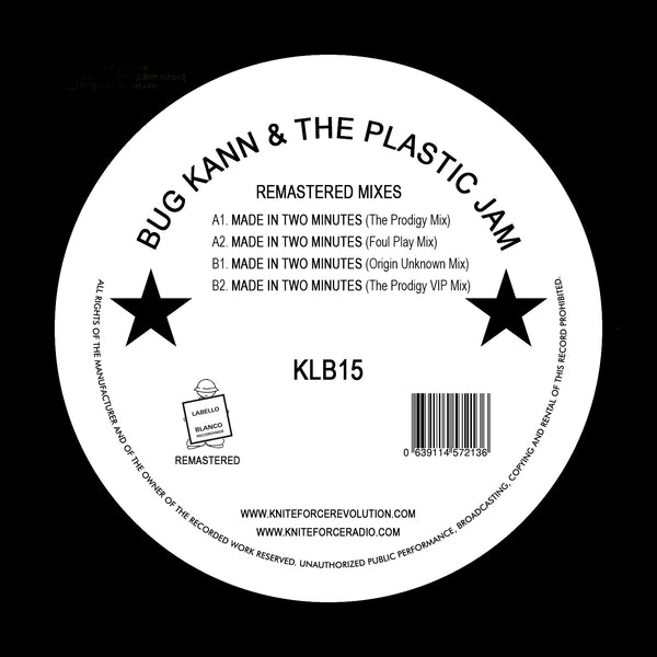 BUG KANN & THE PLASTIC JAM 'MADE IN TWO MINUTES (REMIXES PT. 1)' 12"