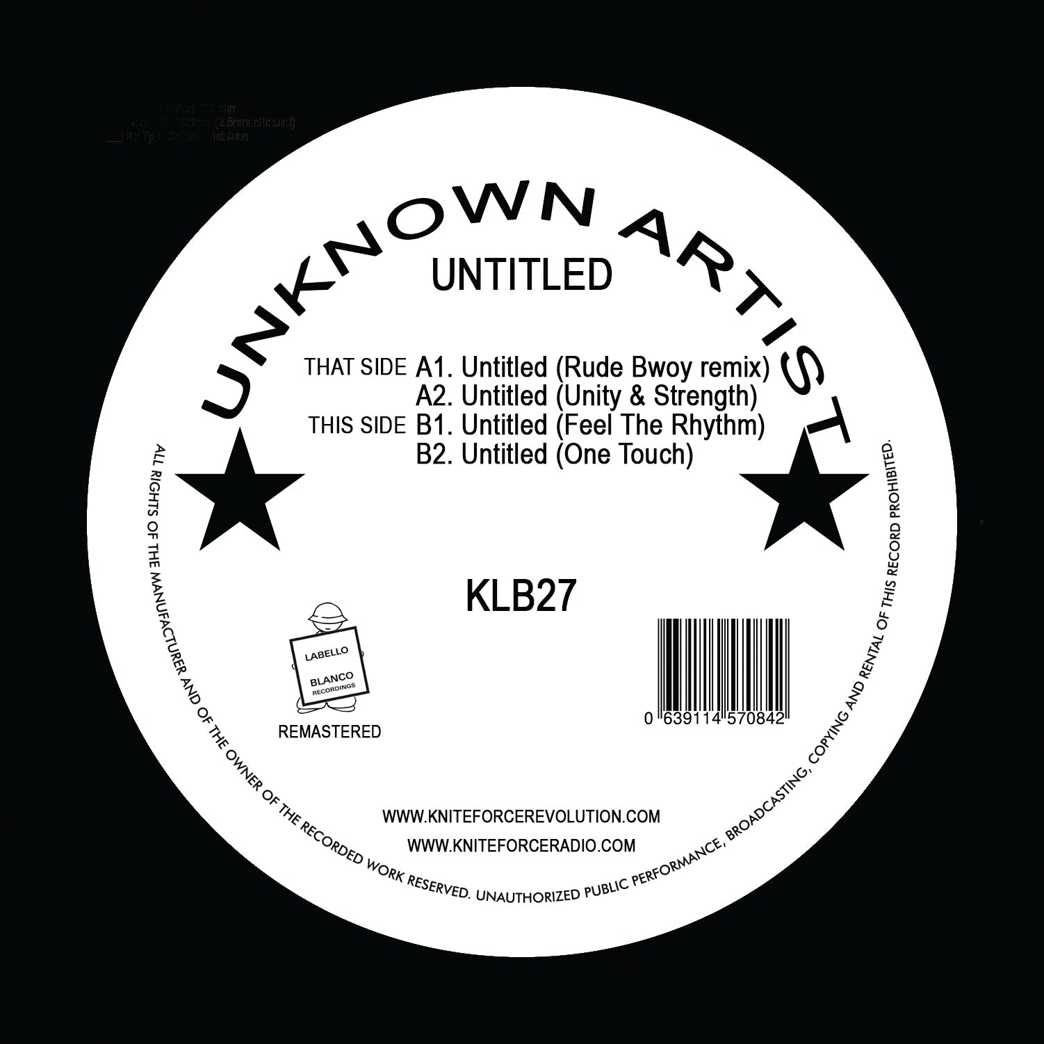 UNKNOWN 'UNTITLED' 12"